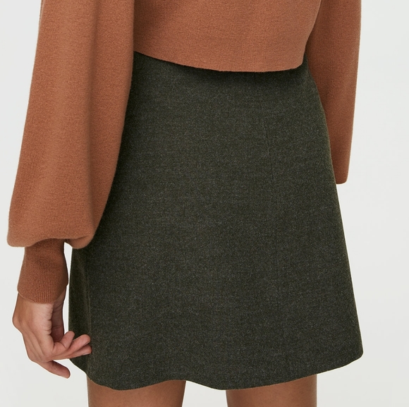 Wilfred Renée Grey Mini Skirt - Picture 3 of 9